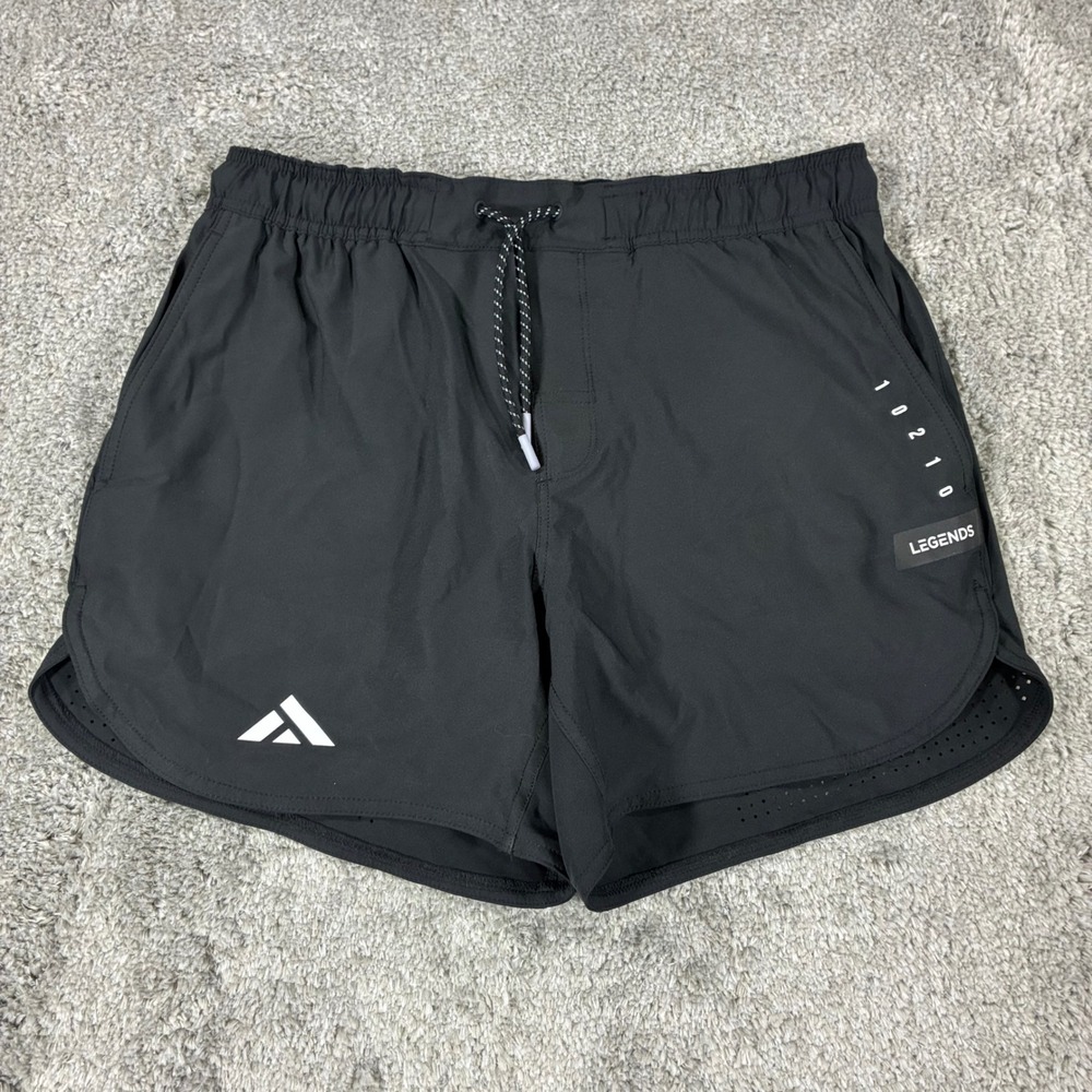 Legends Luka 5" Shorts Mens Large Black Lined Gym Running Performance Training